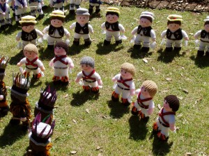 Knitted Morris Dancers