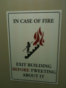 In case of fire...